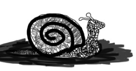 Drawing of Snail by jerky