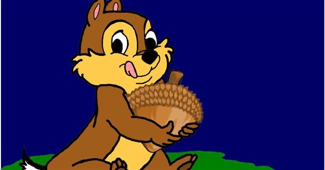 Drawing of Acorn by InessA