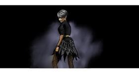 Drawing of Skirt by Chaching