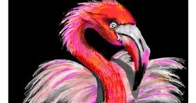 Drawing of Flamingo by SAM AKA MARGARET 🙄