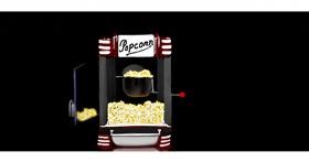Drawing of Popcorn by Chaching
