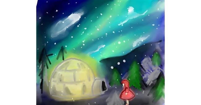 Drawing of Igloo by Sufi