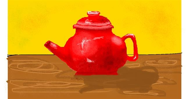 Drawing of Teapot by pajama