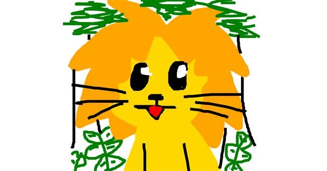 Drawing of Lion by des