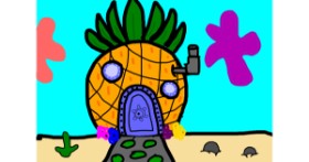 Drawing of Pineapple by Mackanilla