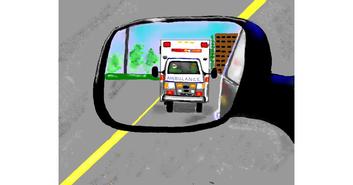 Drawing of Ambulance by Cec
