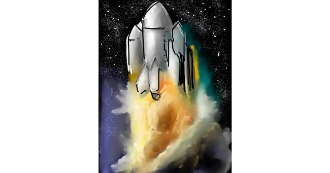 Rakete-Zeichnung von Walter nonwhite