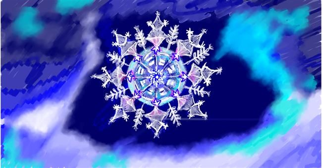Drawing of Snowflake by SAM AKA MARGARET 🙄