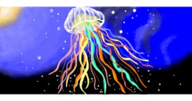 Drawing of Jellyfish by Debidolittle