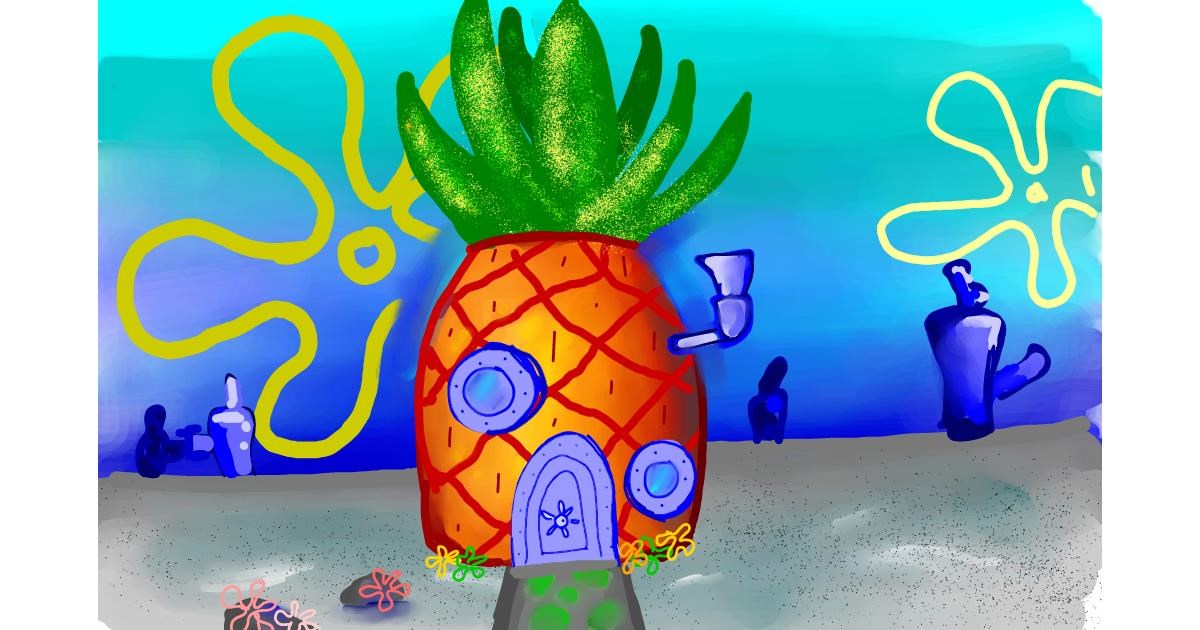 Drawing of Pineapple by Rose rocket