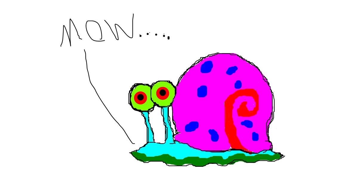 Drawing of Snail by Warren