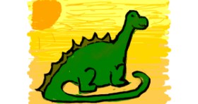 Drawing of Dinosaur by Lovelybones
