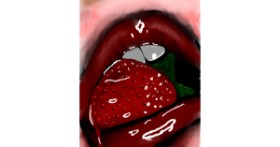 Drawing of Strawberry by Joze