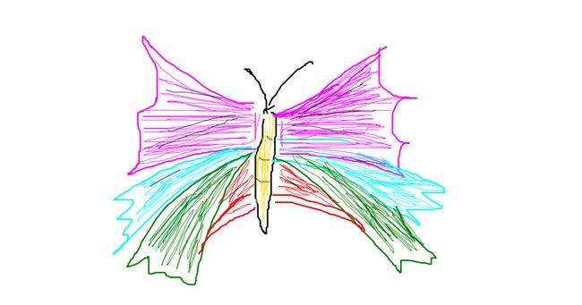 Schmetterling-Zeichnung von Marina🥃