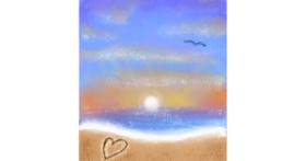 Drawing of Beach by 🌌Mom💕E🌌