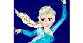 Drawing of Elsa (Disney) by Yashi 🐢