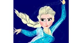 Elsa (Disney)-Zeichnung von Yashi 🐢