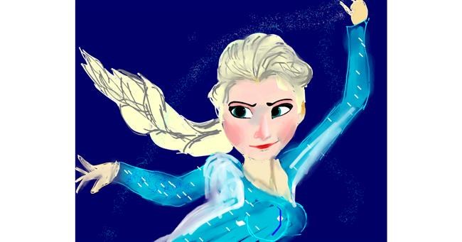 Drawing of Elsa (Disney) by Yashi 🐢