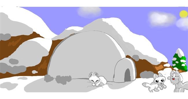 Drawing of Igloo by Laury_Shiny