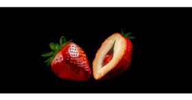 Drawing of Strawberry by Annie