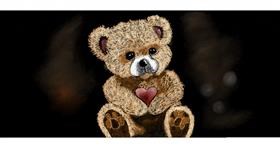 Drawing of Teddy bear by Chaching