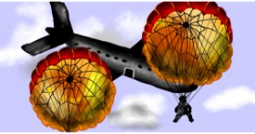 Drawing of Parachute by Eclat de Lune