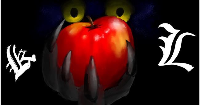 Drawing of Apple by Ryu