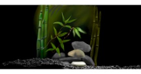 Drawing of Bamboo by Çhåching