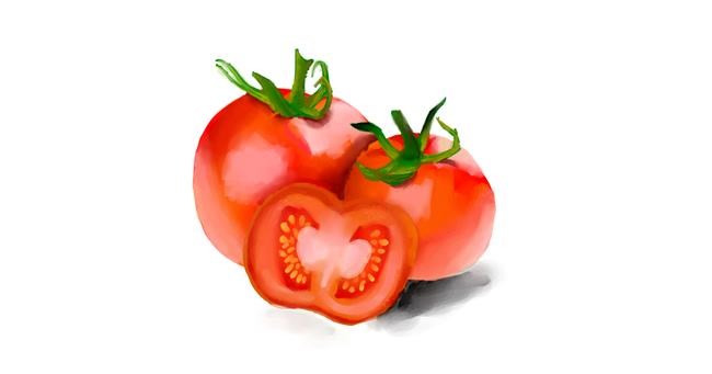 Tomate-Zeichnung von Güber Gru