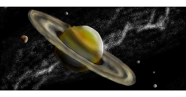 Drawing of Saturn by Kim