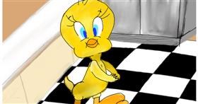 Drawing of Tweety Bird by Randar