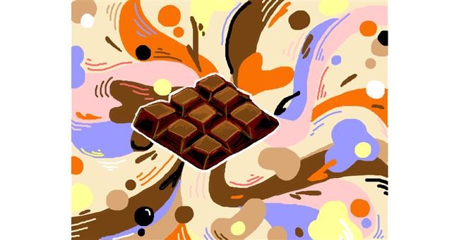 Schokolade-Zeichnung von Vulpix