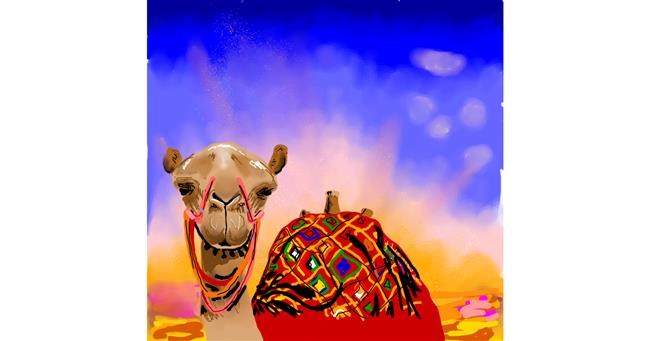Drawing of Camel by Joze
