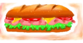Drawing of Sandwich by quinn