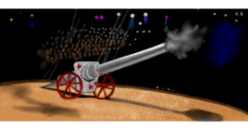 Drawing of Cannon by Çhåching