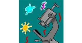 Drawing of Microscope by Hunter