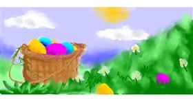 Drawing of Easter egg by bella