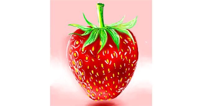Drawing of Strawberry by ⋆su⋆vinci彡