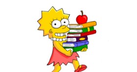 Drawing of Lisa Simpson by Lou