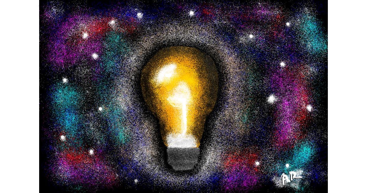 Drawing of Light bulb by Ashley