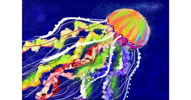 Drawing of Jellyfish by 𝐓𝐎𝐏𝑅𝑂𝐴𝐶𝐻™