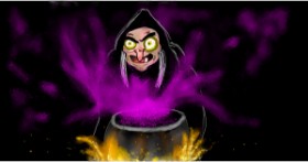 Drawing of Witch by Eclat de Lune