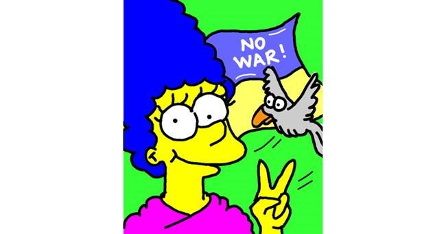 Marge Simpson-Zeichnung von ⋆su⋆vinci彡