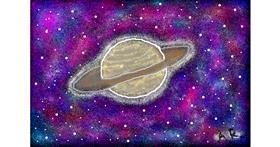 Drawing of Saturn by Ashley