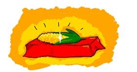 Drawing of Corn by Kossara
