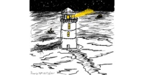 Drawing of Lighthouse by Sara Nylander