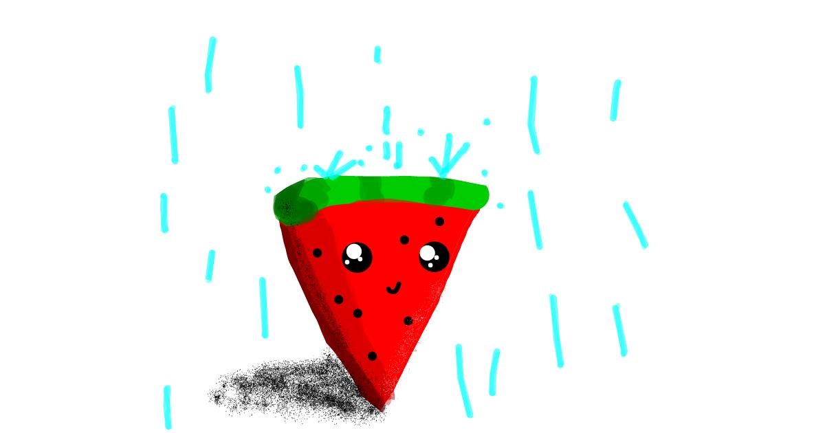 Drawing of Watermelon by Data