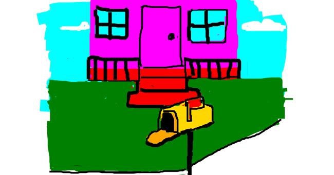 Drawing of Mailbox by Anonymous