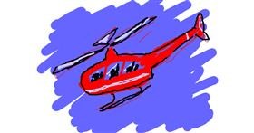 Drawing of Helicopter by pwditat
