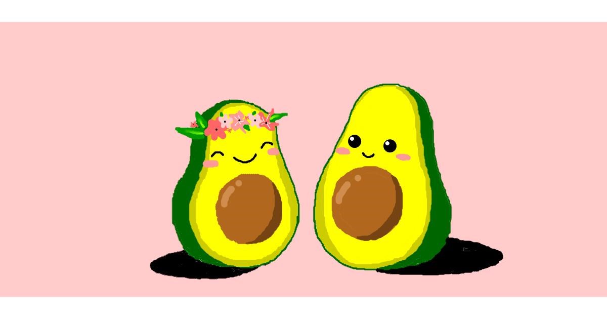 Drawing of Avocado by Strider